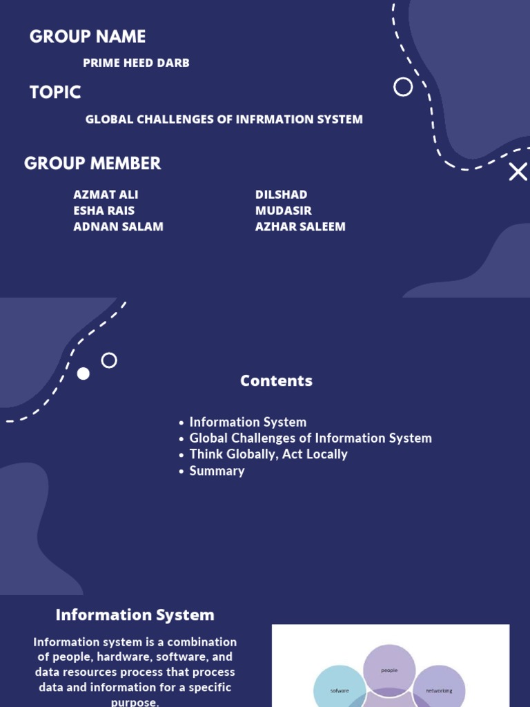 Global Challenges Of Information System PDF PDF Information System Policy