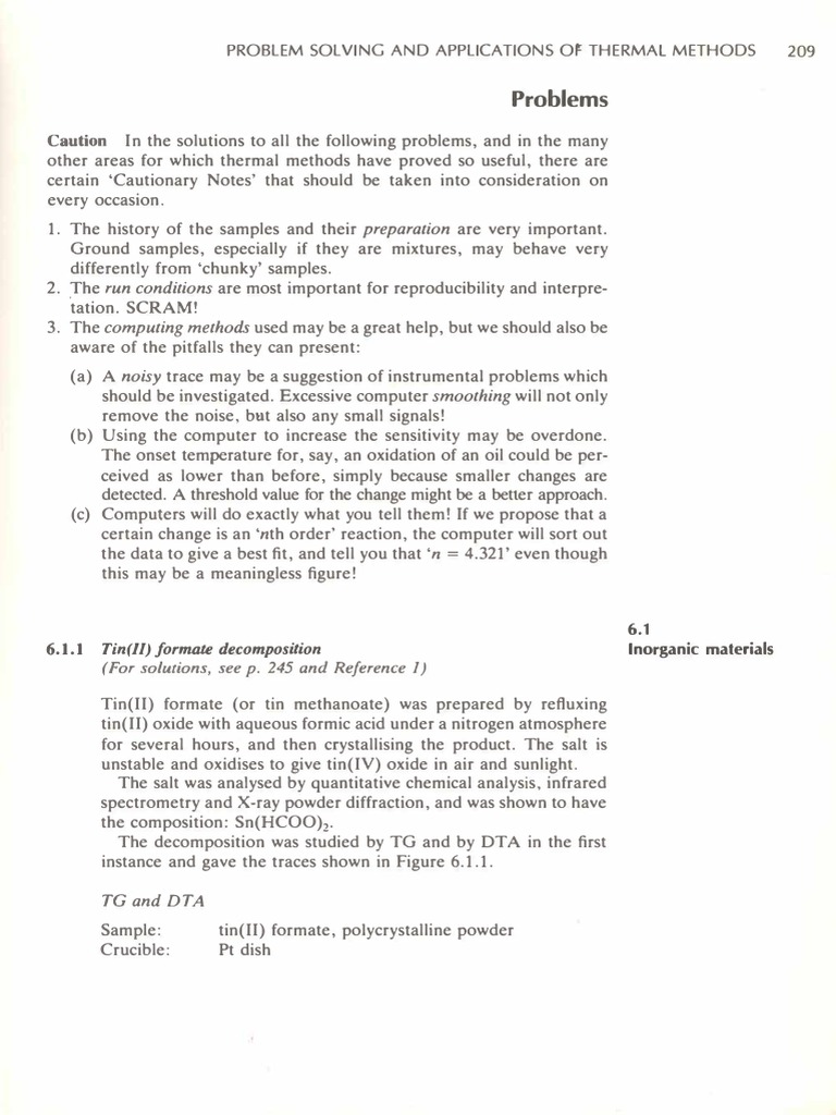 ThermalMethodsAnalysis - Haines - Problems | PDF | Differential ...