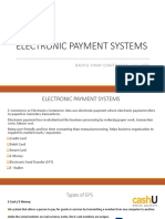 Electronic Payment Systems: Bachu Vinay Chaithanya (1421408)