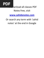 2nd Year Pak Study New Notes Zahid Notes | PDF