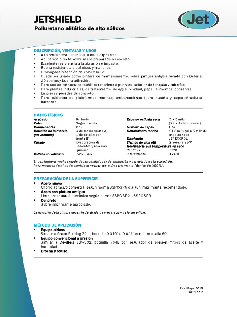 JETSHIELD | PDF | Pintar | Hormigón