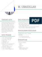 M. Ubaidillah CV Teknik Telekomunikasi DIII Politeknik Negeri Malang