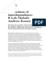 Declaration of Interdependence: B Lab Global's Andrew Kassoy