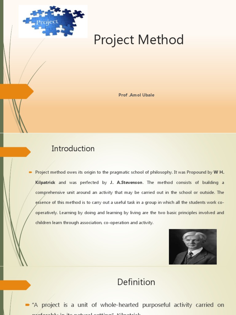 Understanding the Project Method in Education | PDF | Teachers | Learning