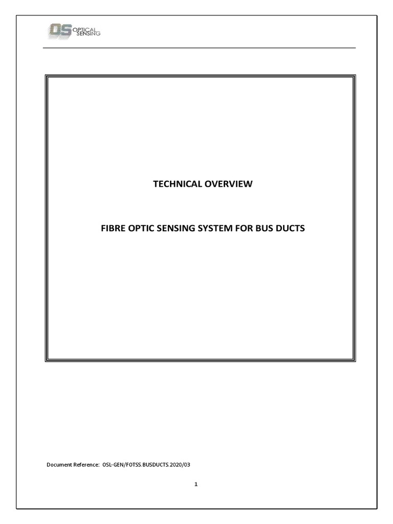 Fibre Optic Sensing for Bus Ducts | PDF | Optical Fiber | Graphical ...