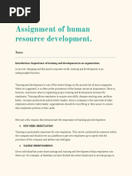 HRM Assignment PDF