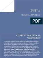 Unit 2 - Referral Sources