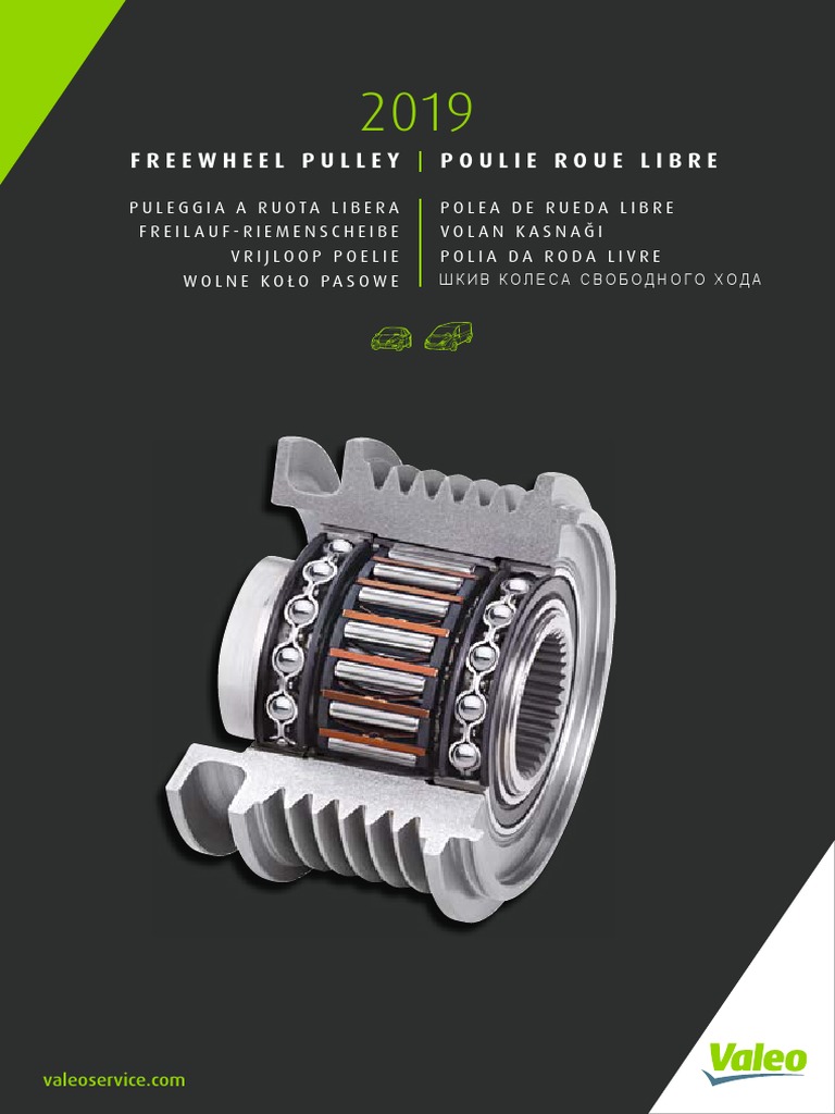 Valeo Electrical Systems Free Wheel Pulley Range 2019 Catalo