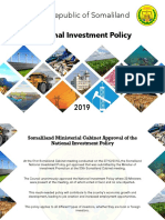 The Republic of Somaliland National Investment Policy