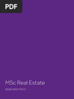 MSC Real Estate Application Form 20200406