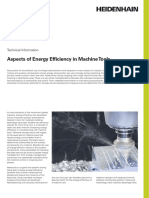 Aspects of Energy Effi Ciency in Machine Tools: Technical Information