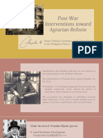 Post War Interventions Toward Agrarian Reform PDF