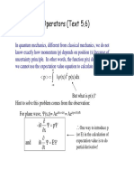 Operators (Text 5.6) : DX P (X) - (X) - P