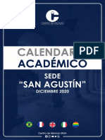 Calendario Academico Diciembre San Agustín