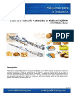 Línea de Producción Automática de Galletas DQH400 (250-350Kilos _ hora)