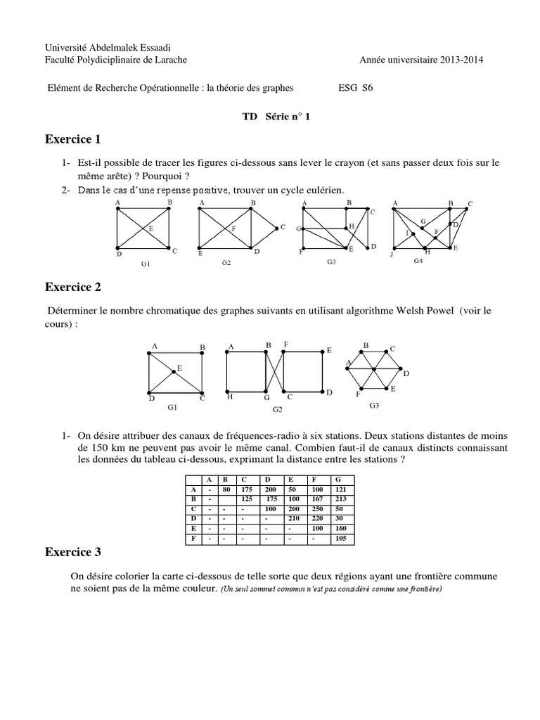 Ex3 PDF | PDF | Théorie des graphes | Analyse mathématique