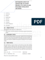 Experiment 4 Determination of Moisture in Food Products Using Karl Fischer Titration Method