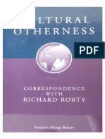 Anindita Niyogi Balslev - Cultural Otherness. Correspondence With Richard Rorty (1999) PDF