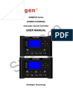 User Manual: HGM96XX Series (HGM9610/HGM9620) Automatic Genset Controller