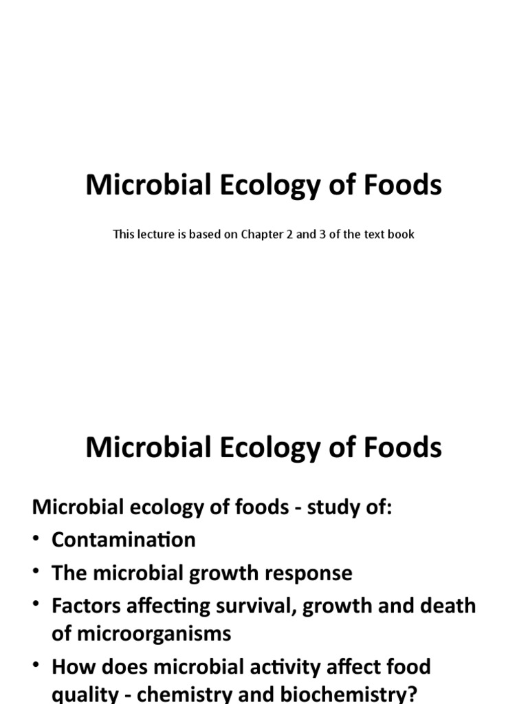 Microbial Ecology in Food Safety | PDF | Biofilm | Microorganism