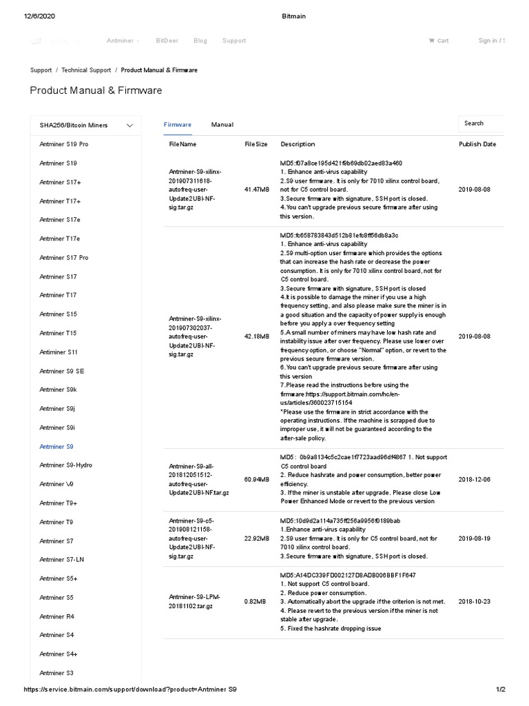 Product Manual & Firmware: Antminer Bitdeer Blog Support | PDF | Software |  Computer Architecture