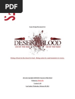 Download Desert Blood - Game Design Document by Clinton Ma SN48913565 doc pdf