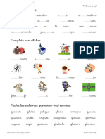 Fichas y Actividades para Trabajar Las Sílabas Trabadas GR GL PDF