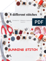 8 Different Stitches: Submitted By: Villanueva, Lauren May O