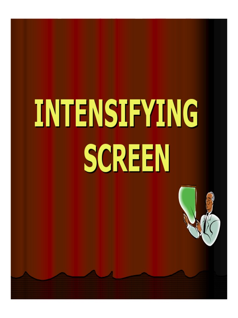 Components and Functions of Intensifying Screens | PDF | X Ray ...