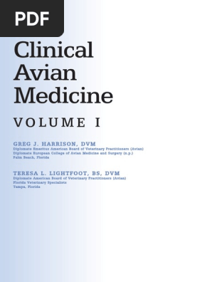 Clinical Avian Medicine - 2 Volume Set PDF | PDF