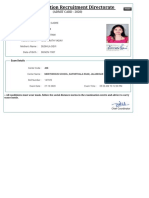 Rani Admit Card PDF