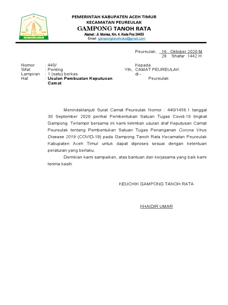 Download 70+ Contoh Surat Tanah Sk Camat Gratis Terbaru
