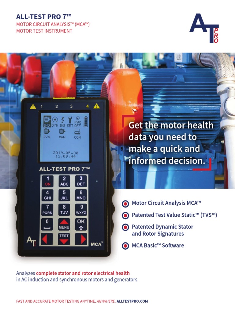 ALL TEST PRO 7 Brochure English LR | PDF | Electric Motor | Alternating ...