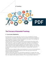 Process of Remedial Teaching