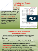 Transport of Substances Through Cell Membrane: The Extracellular Fluid