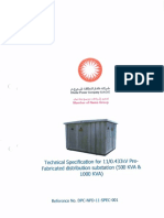 1.technical Speci For Package Substation (DPC-NPD-11-SEPC-001)