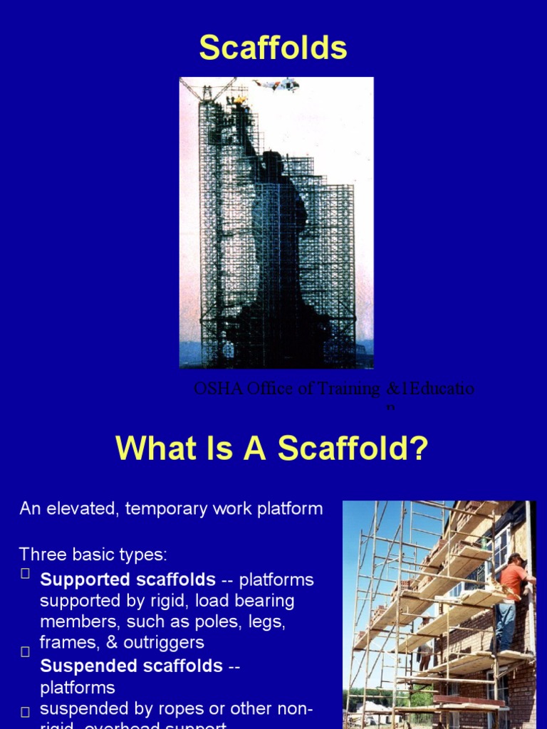 Scaffold Safety and OSHA Guidelines | PDF | Scaffolding | Occupational ...
