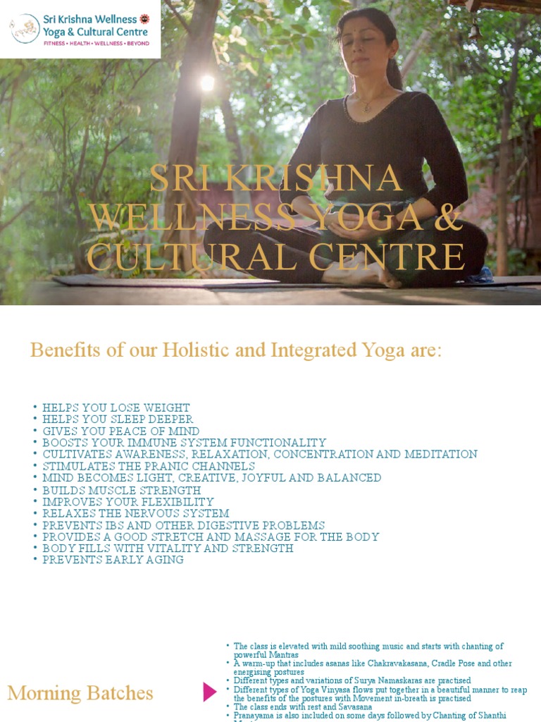 Sri Krishna Wellness Yoga & Cultural Centre PDF Asana Nondualism