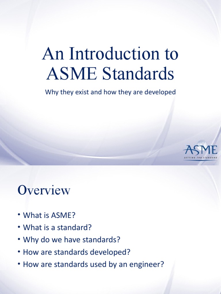 Understanding ASME Standards and Their Impact | PDF | Standardization ...