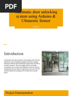 Automatic Door Unlocking System Using Arduino Ultrasonic