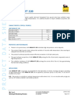 Characteristics (Typical Figures) Agip Arum HT 220