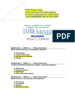 Current MKT501 attempted by TAHIR NAVEED