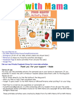 Food Groups Activity Pack PDF