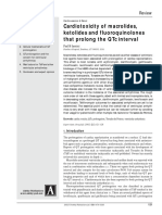Cardiotoxicity of Macrolides, Fluoroquinolones That Prolong QTC - Iannini - 2002 PDF