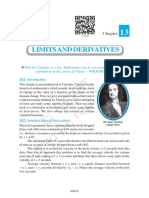 Class 11 Maths NCERT Textbook Chapter 13 Limits and Derivatives PDF