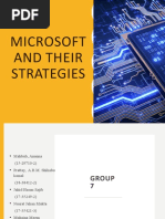 Microsoft and Their Strategies