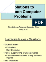 Solutions To Common Computer Problems: New Orleans Personal Computer Club May 2010