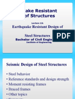 Earthquake Resistant Design of Steel Structures