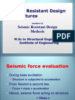 SRDS Lecture 11 Earthquake Resistant Design Methods