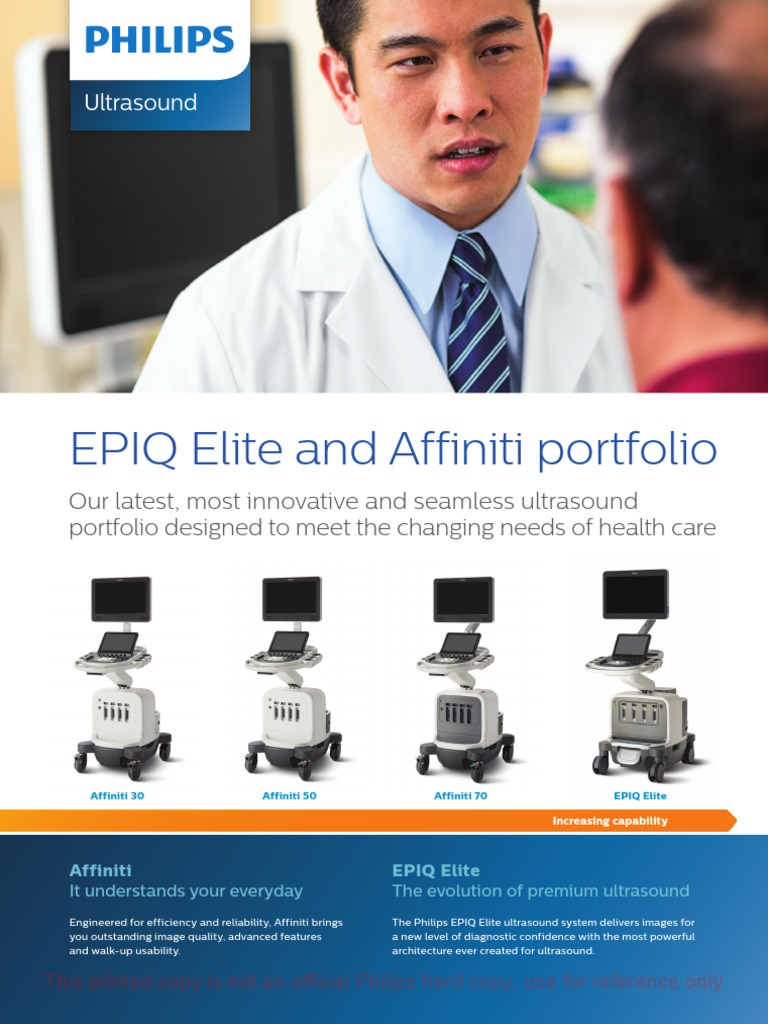 EPIQ Elite and Affiniti Portfolio: Ultrasound | PDF | Philips | Computing